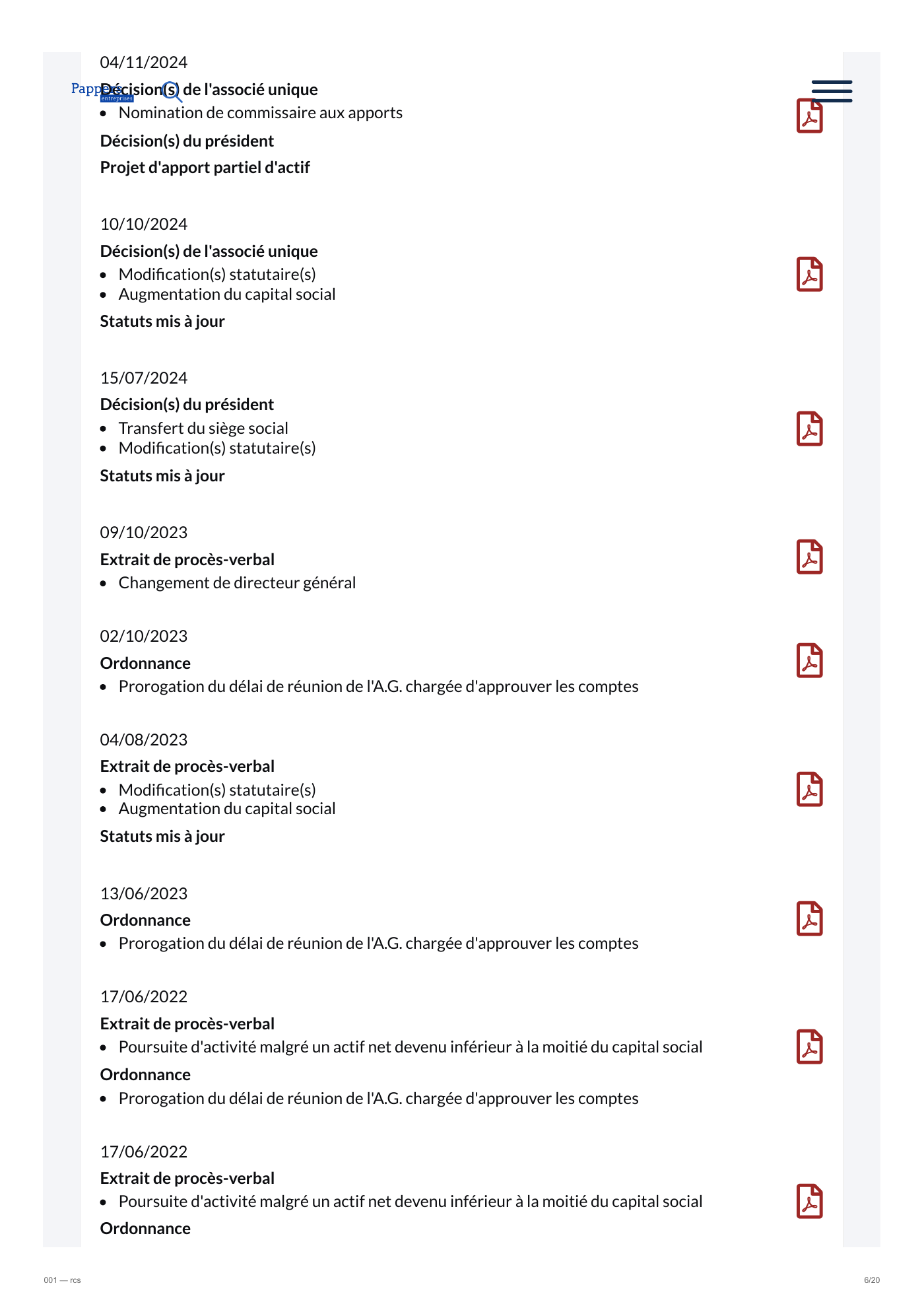 Capture 001 - Registre RCS et BODACC de Qwant - page 6 sur 20