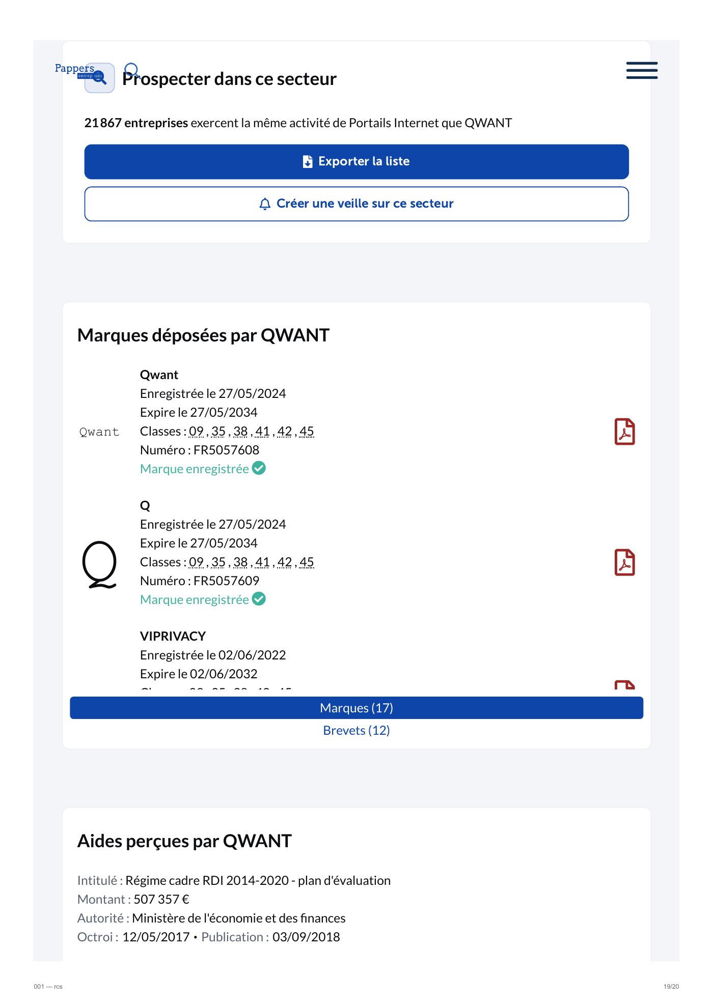 Capture 001 - Registre RCS et BODACC de Qwant - page 19 sur 20