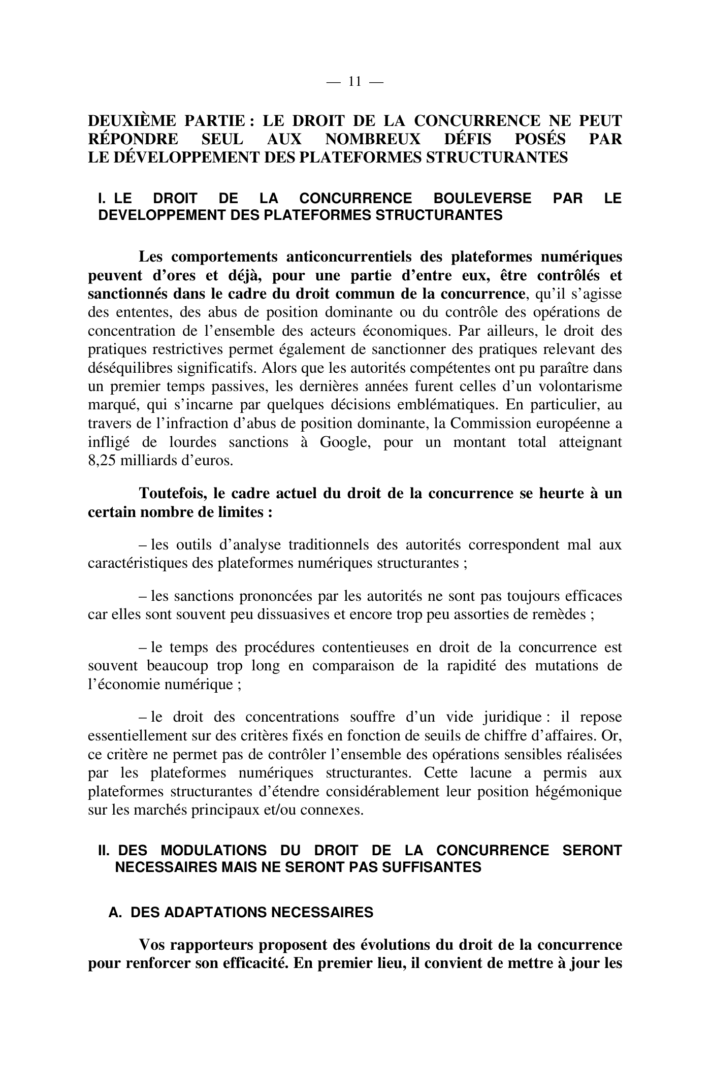 Capture 015 - Rapport de l'Assemblée nationale de 2020 - page 11 sur 104