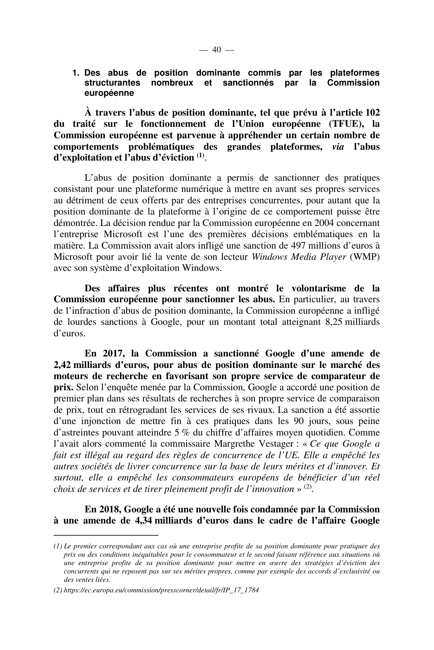 Capture 015 - Rapport de l'Assemblée nationale de 2020 - page 40 sur 104