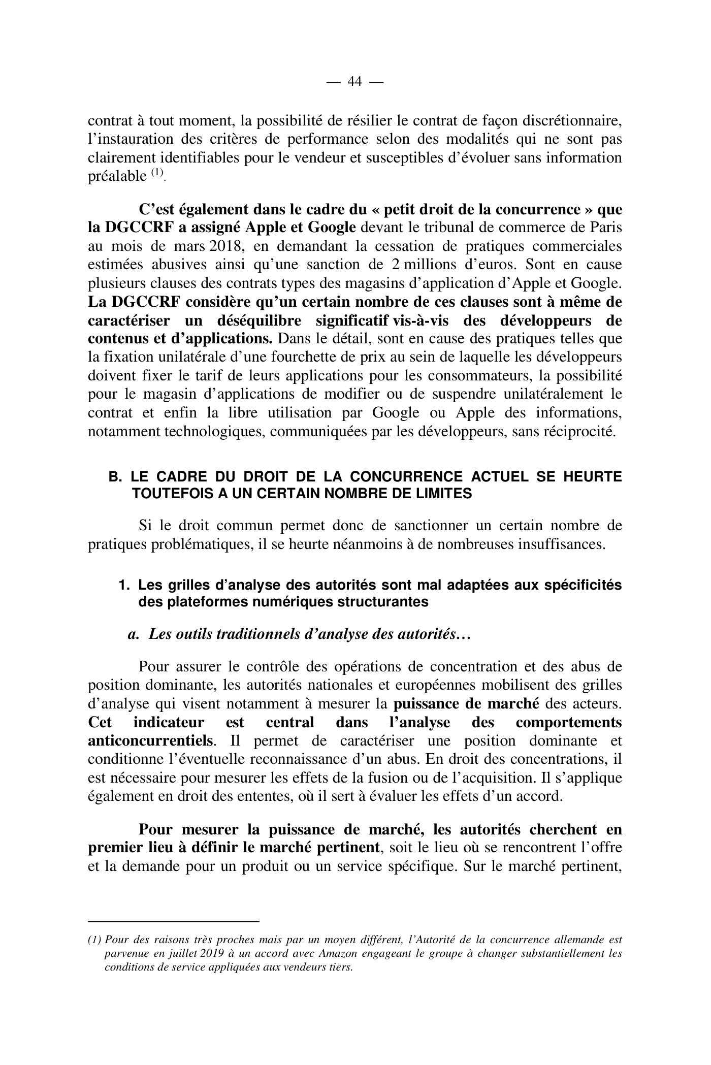 Capture 015 - Rapport de l'Assemblée nationale de 2020 - page 44 sur 104