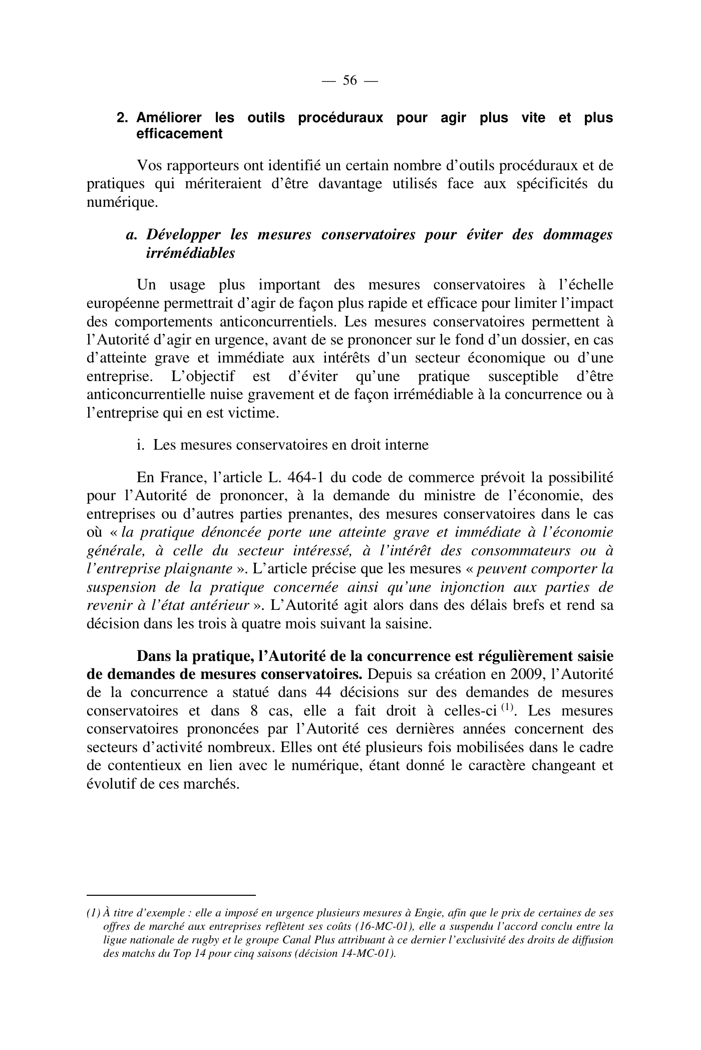 Capture 015 - Rapport de l'Assemblée nationale de 2020 - page 56 sur 104