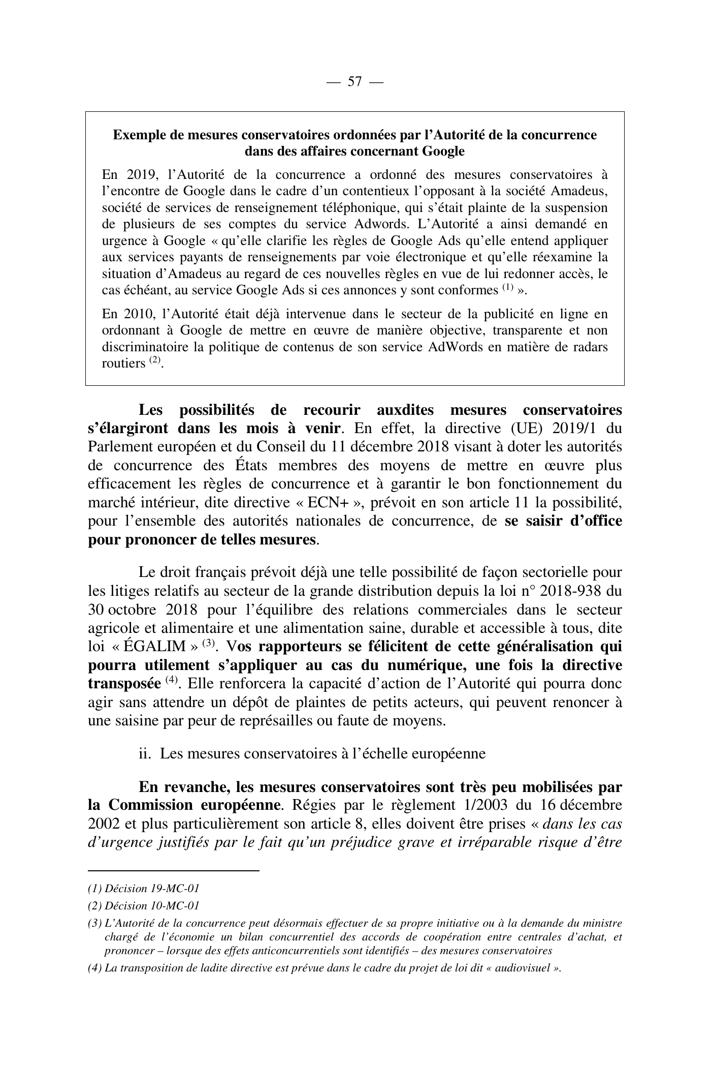 Capture 015 - Rapport de l'Assemblée nationale de 2020 - page 57 sur 104