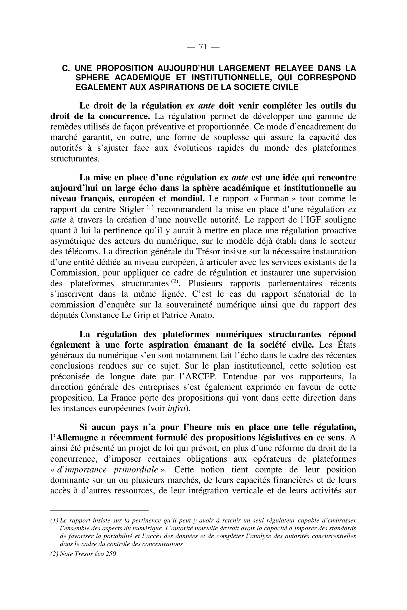 Capture 015 - Rapport de l'Assemblée nationale de 2020 - page 71 sur 104