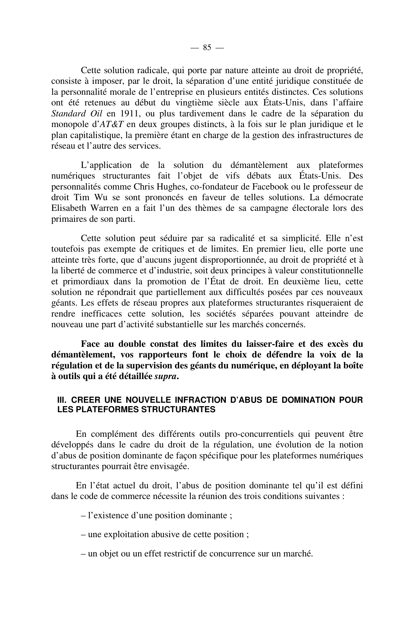 Capture 015 - Rapport de l'Assemblée nationale de 2020 - page 85 sur 104