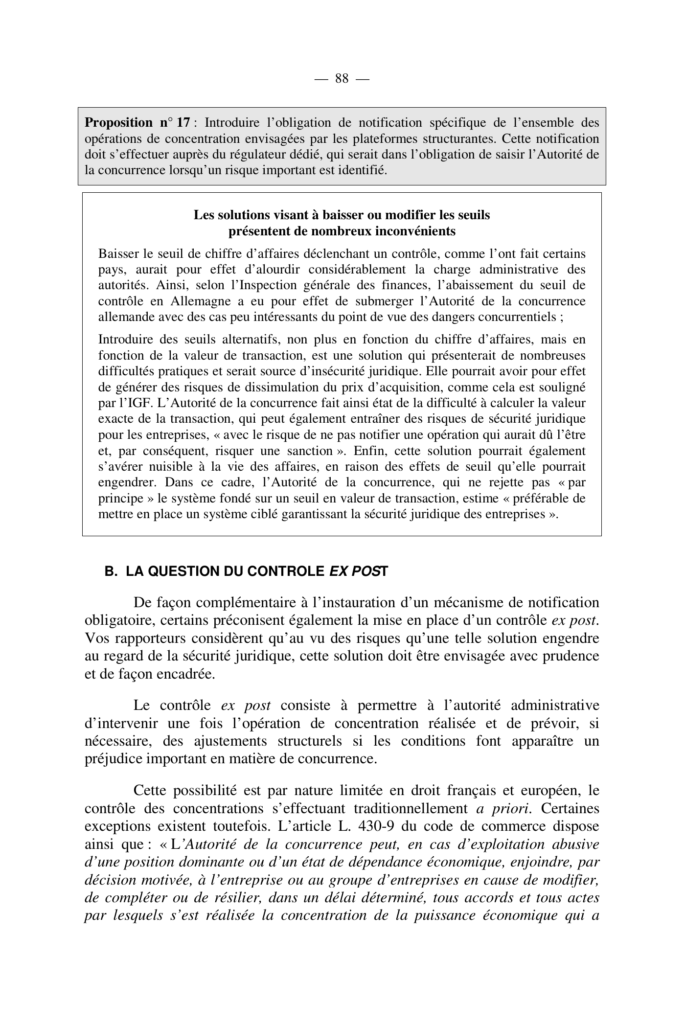 Capture 015 - Rapport de l'Assemblée nationale de 2020 - page 88 sur 104