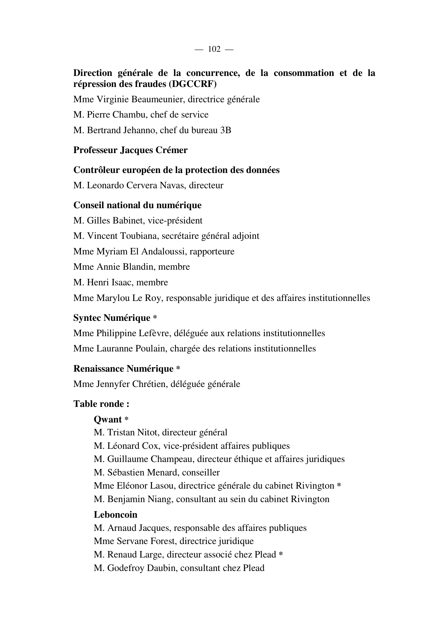 Capture 015 - Rapport de l'Assemblée nationale de 2020 - page 102 sur 104