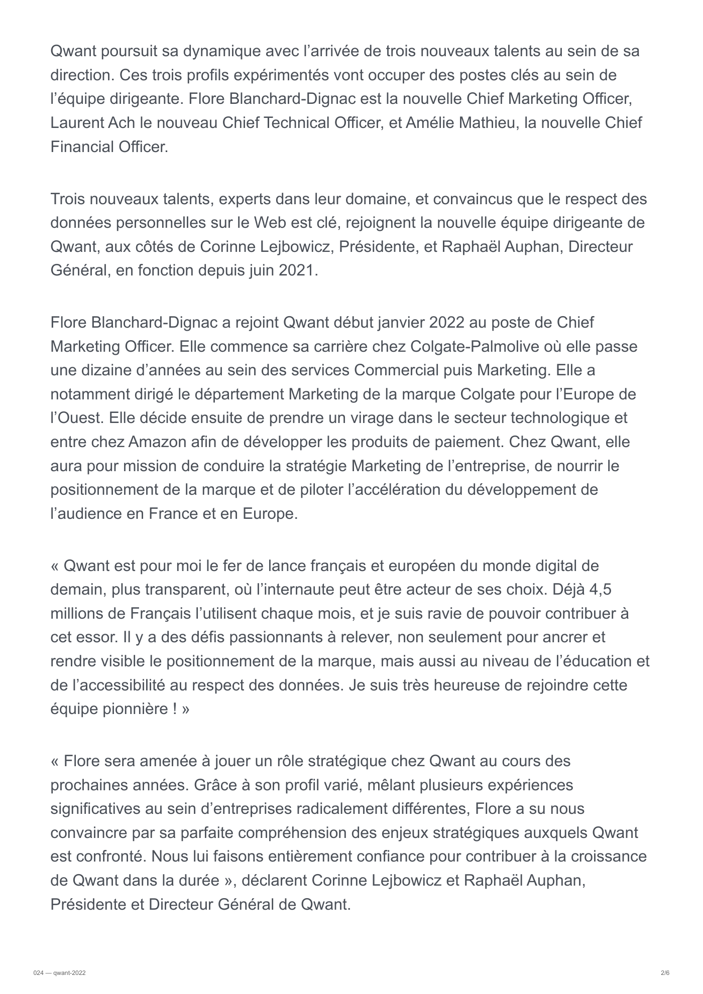 Capture 024 - Annonce Qwant de l'équipe dirigeante de 2022 - page 2 sur 6