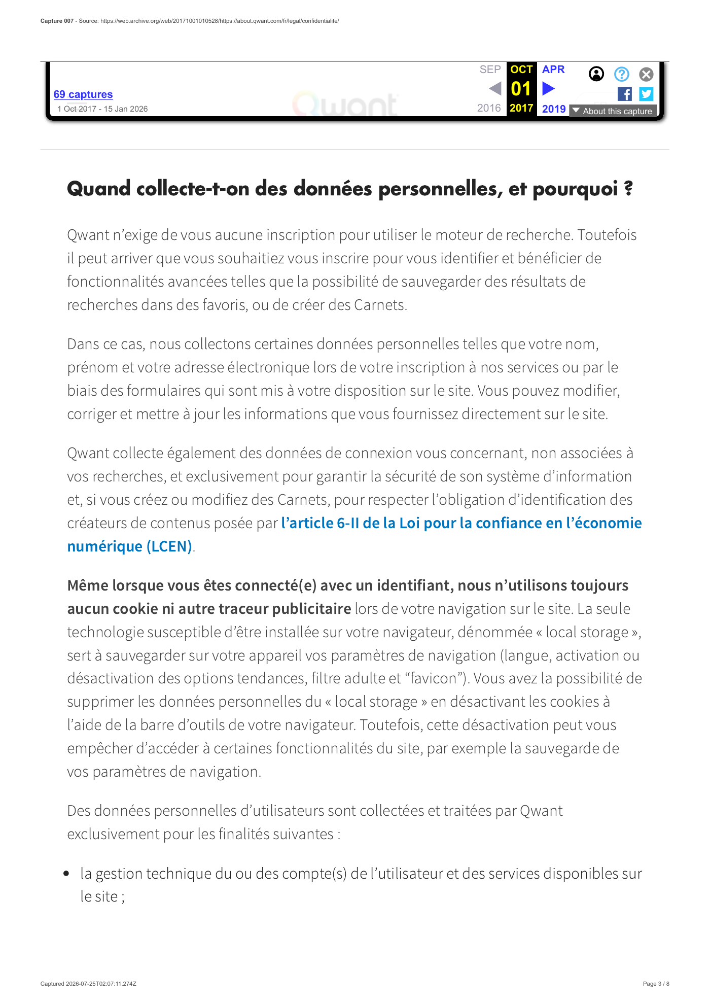 Capture 007 - Politique de protection des données du 1er octobre 2017 - page 3 sur 8