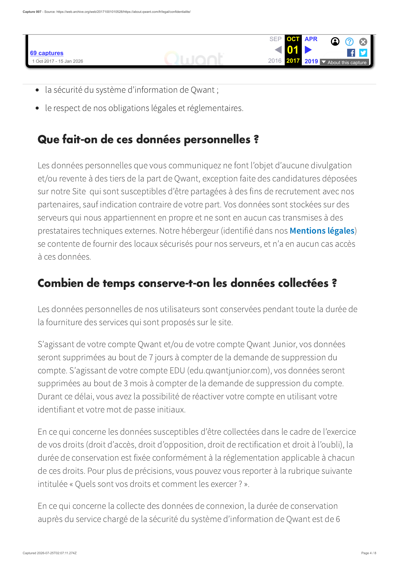 Capture 007 - Politique de protection des données du 1er octobre 2017 - page 4 sur 8