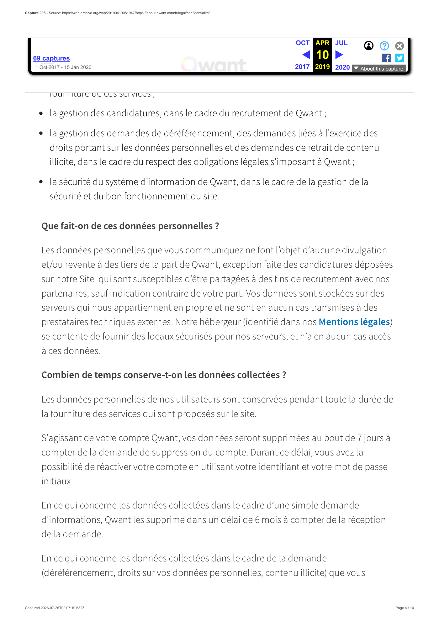 Capture 008 - Politique de confidentialité du 10 avril 2019 - page 4 sur 10