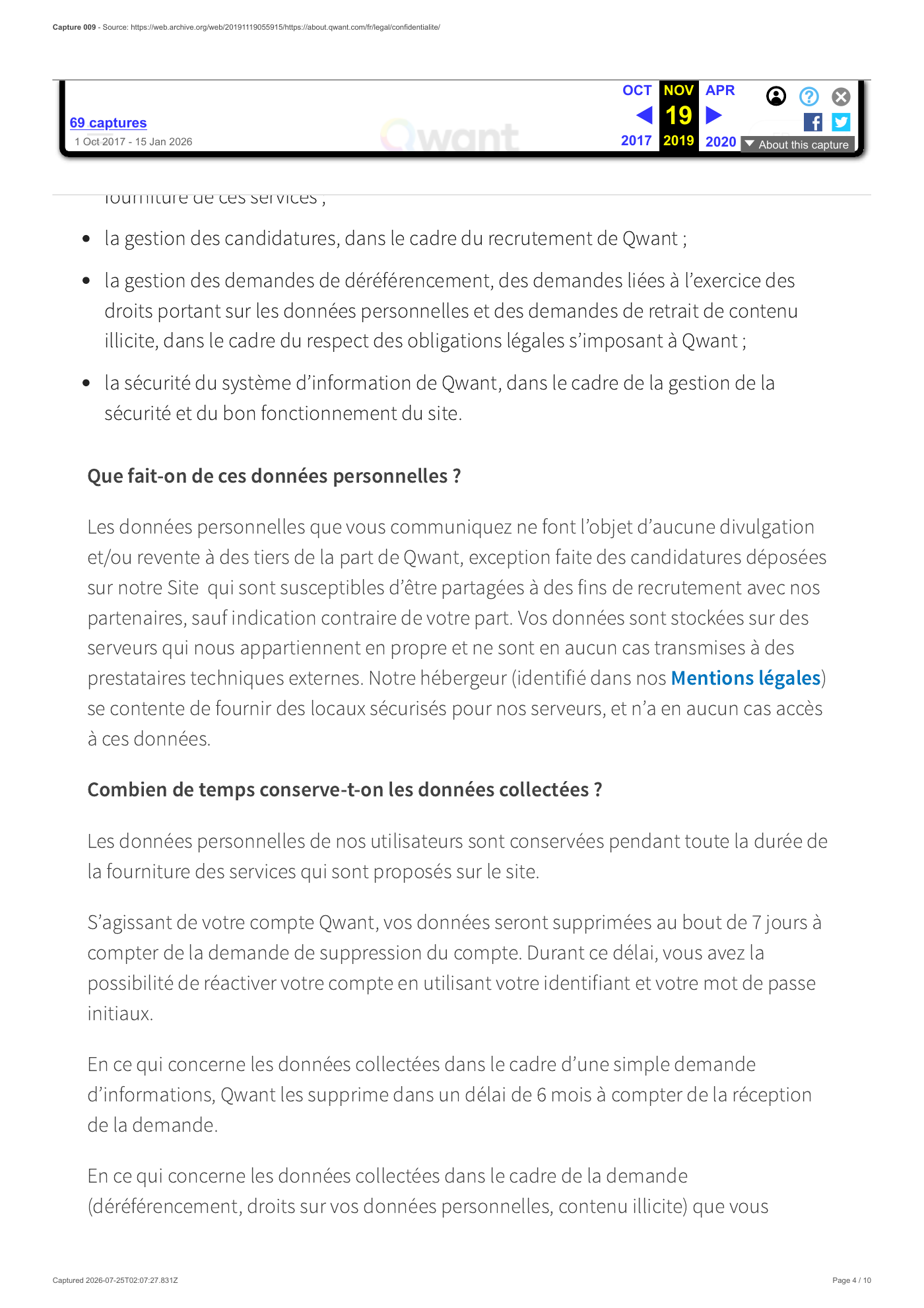 Capture 009 - Politique de confidentialité du 19 novembre 2019 - page 4 sur 10