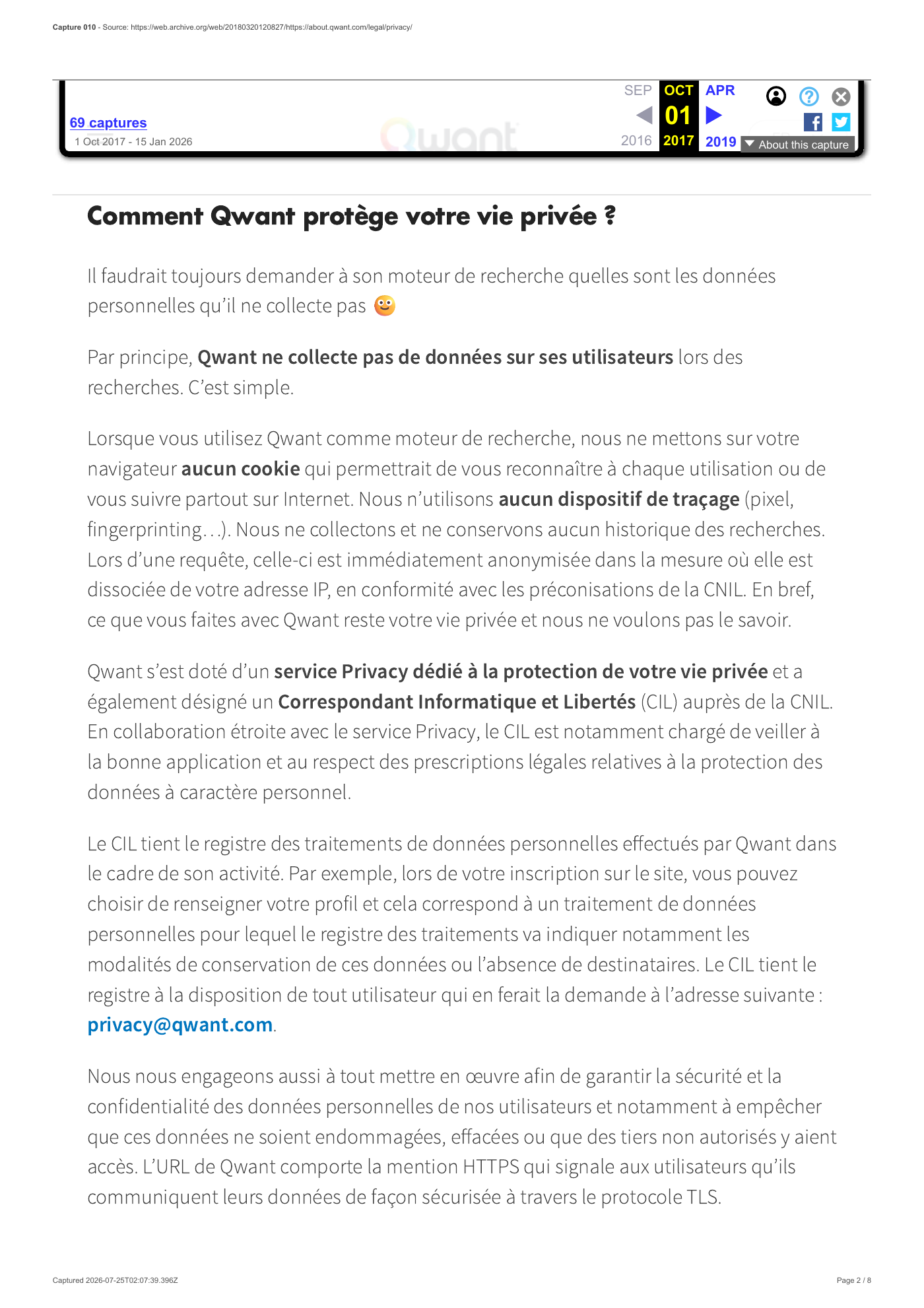 Capture 010 - Politique de protection des données anglaise du 20 mars 2018 - page 2 sur 8