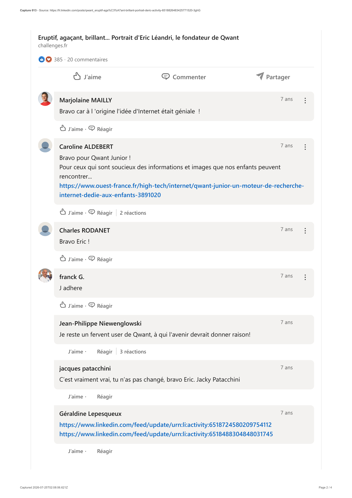 Capture 013 - Publication LinkedIn du compte Qwant - page 2 sur 4
