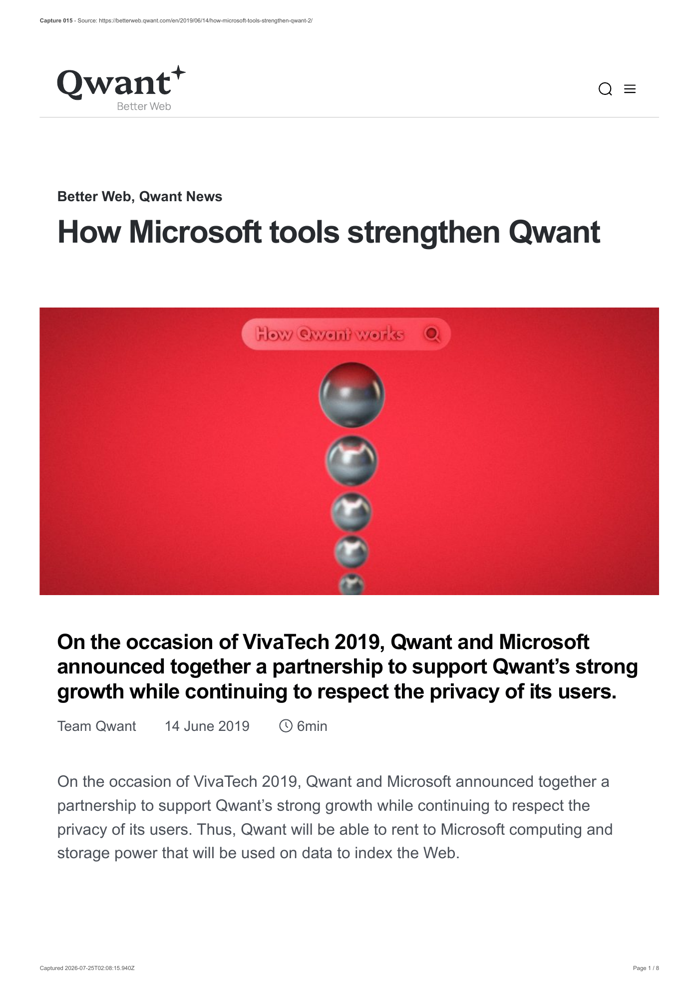 Capture 015 - How Microsoft tools strengthen Qwant, version du 14 juin 2019 - page 1 sur 8