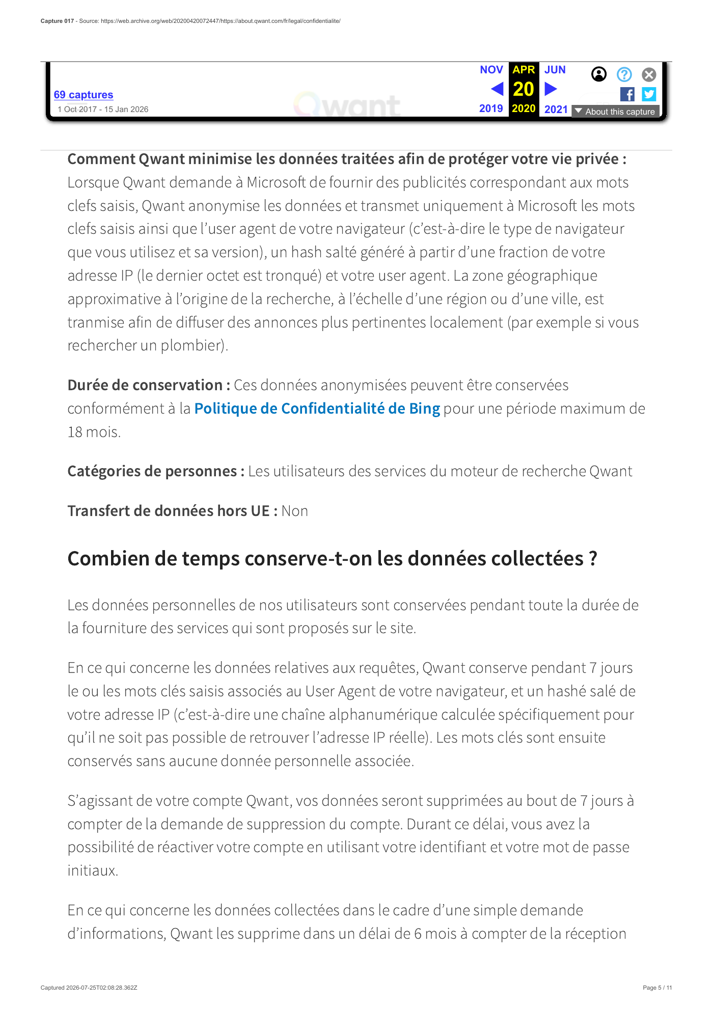 Capture 017 - Politique de confidentialité du 20 avril 2020 - page 5 sur 11