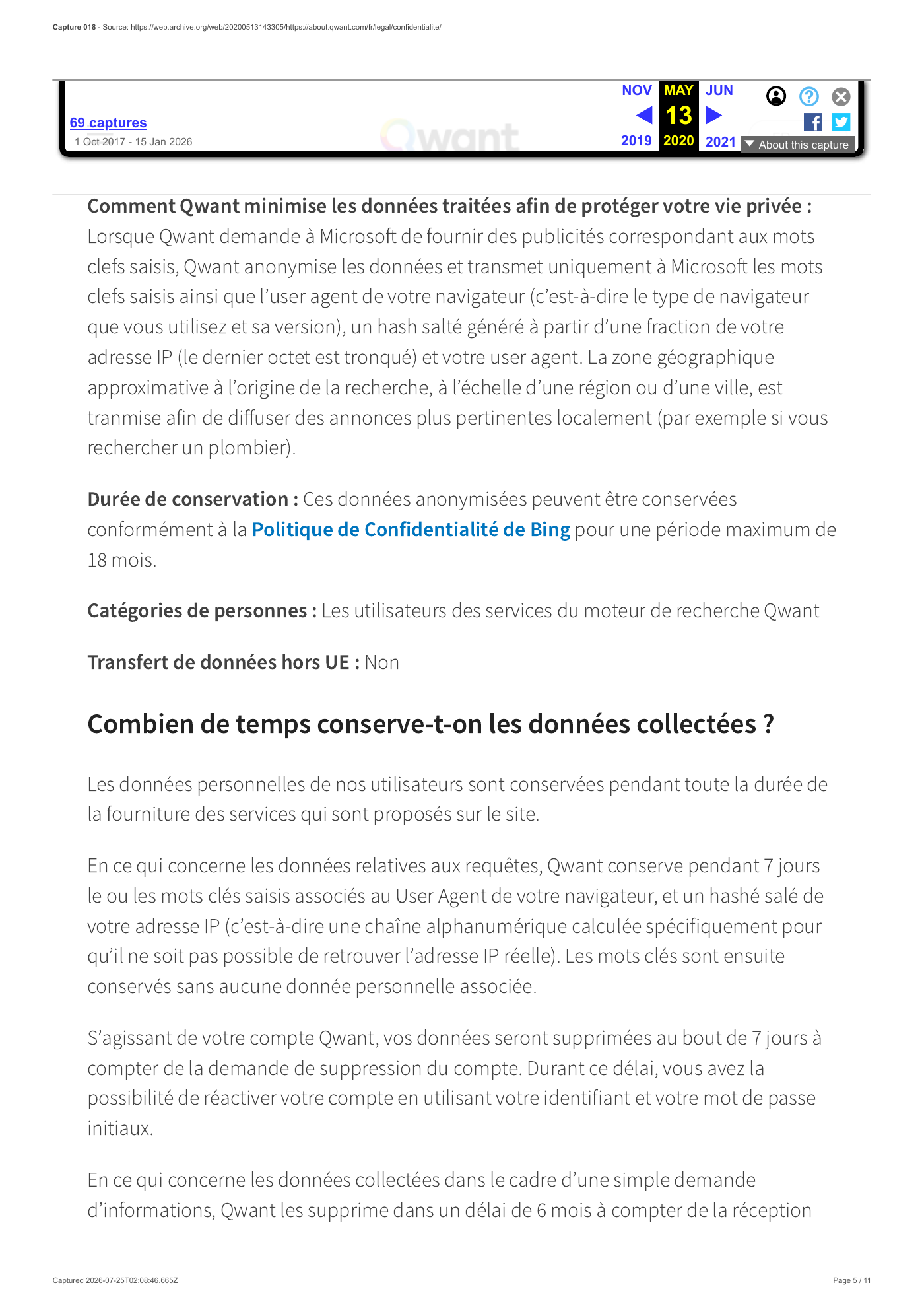 Capture 018 - Politique de confidentialité du 13 mai 2020 - page 5 sur 11