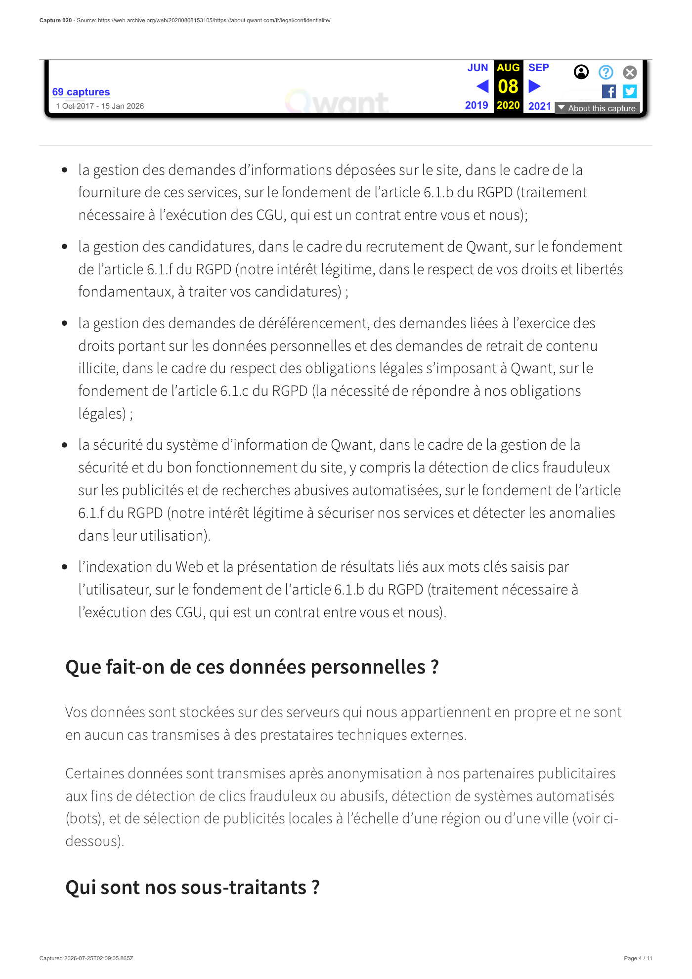 Capture 020 - Politique de confidentialité du 8 août 2020 - page 4 sur 11