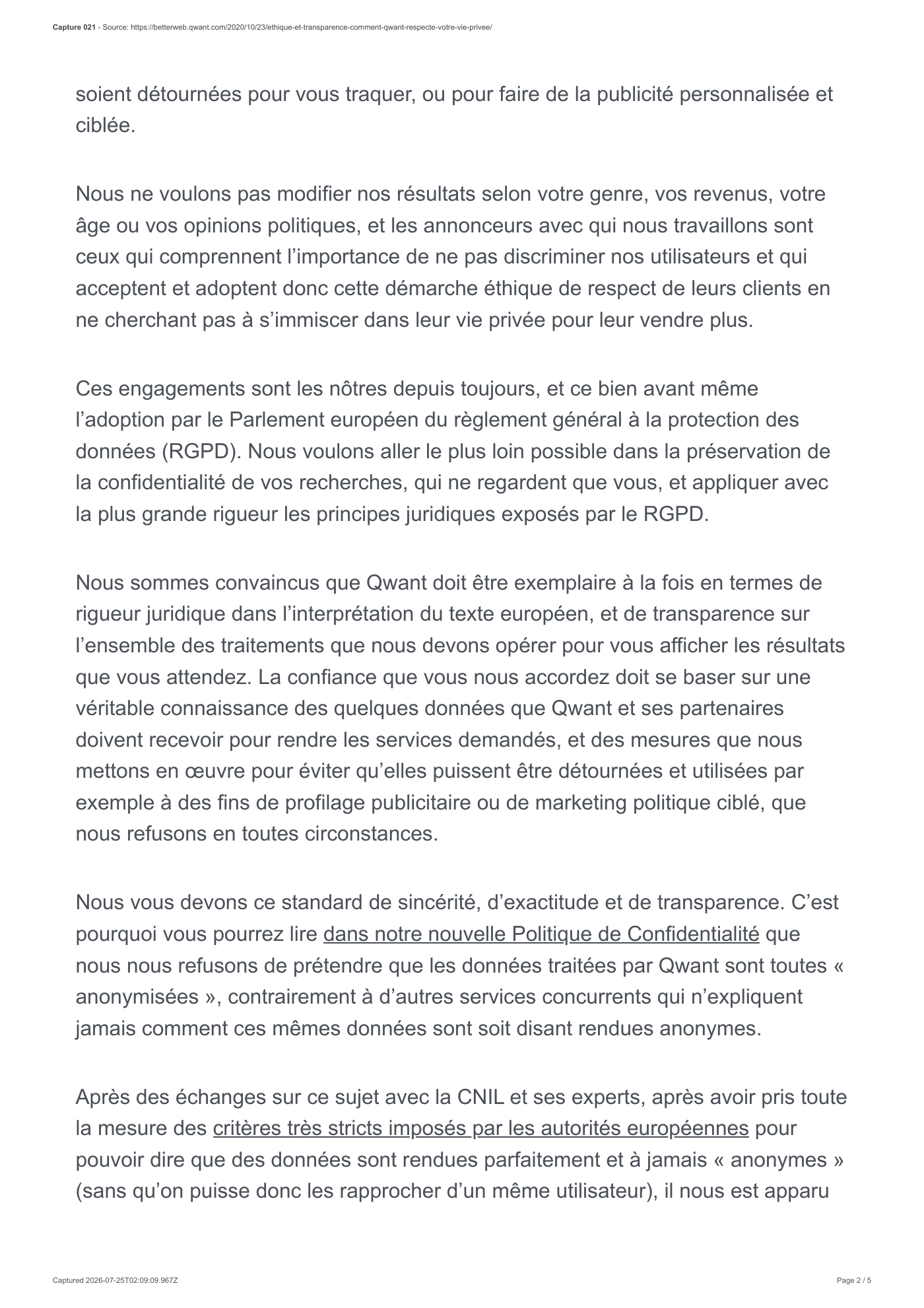 Capture 021 - Éthique et transparence : respect de la vie privée - page 2 sur 5