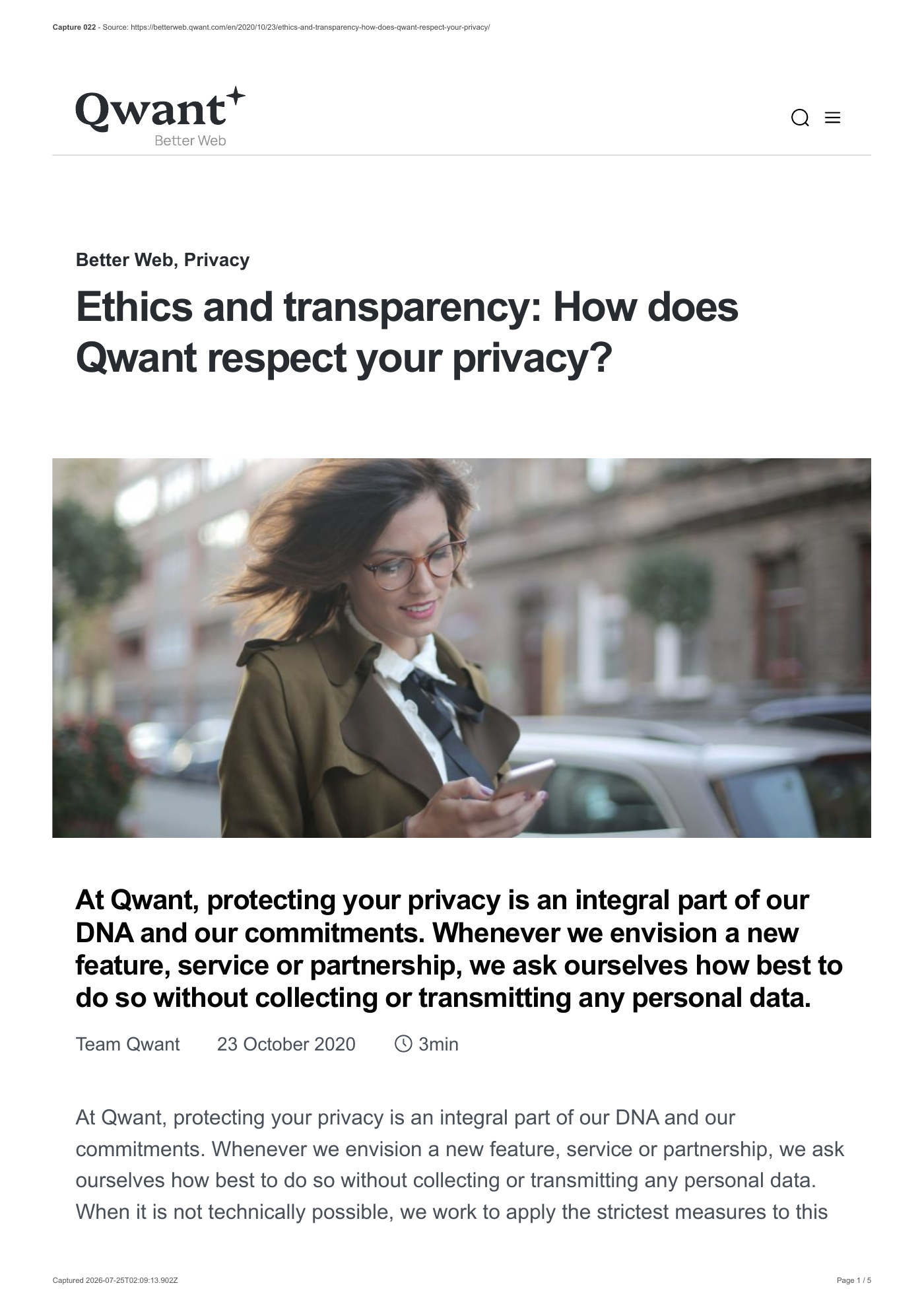 Capture 022 - Ethics and transparency, première version anglaise - page 1 sur 5