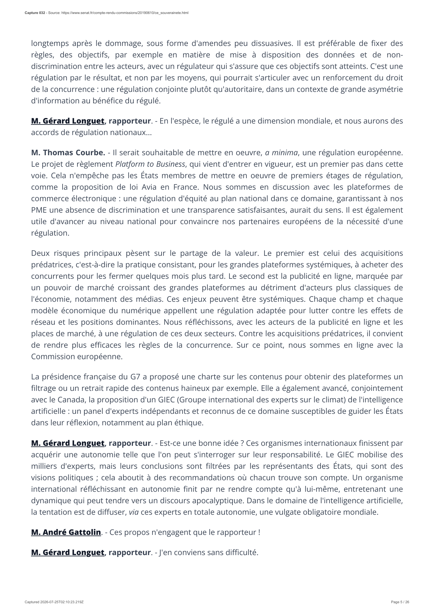 Capture 032 - Audition d’Éric Léandri devant le Sénat - page 5 sur 26