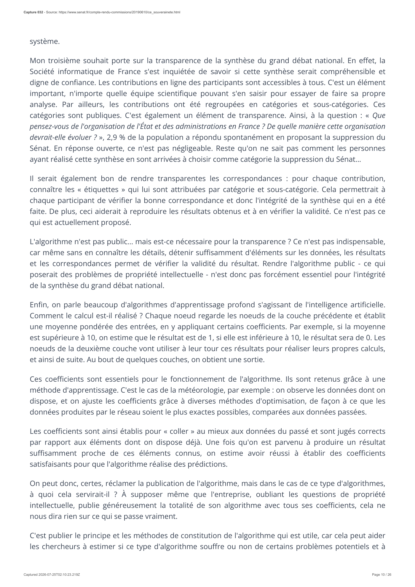 Capture 032 - Audition d’Éric Léandri devant le Sénat - page 10 sur 26