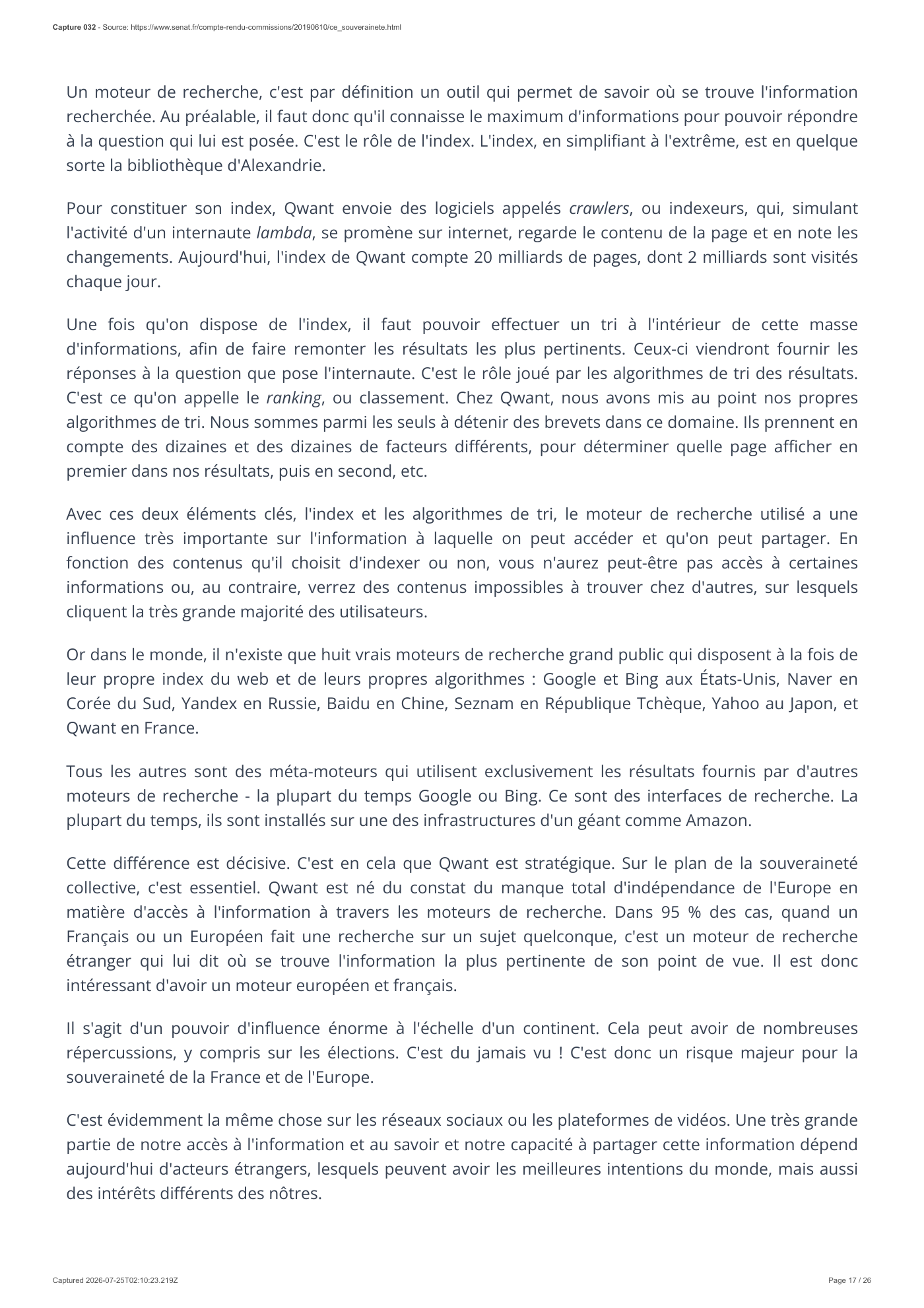 Capture 032 - Audition d’Éric Léandri devant le Sénat - page 17 sur 26