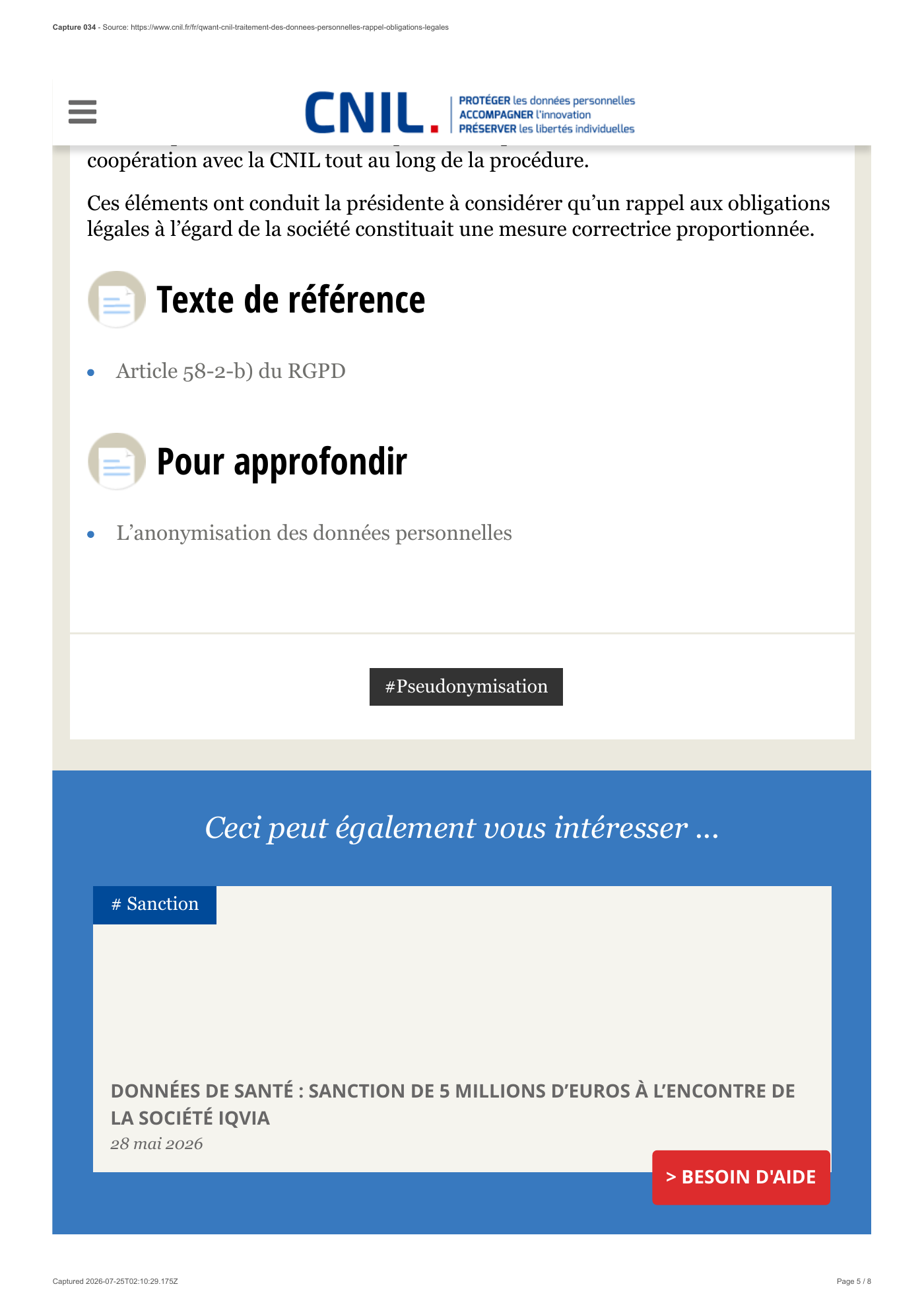 Capture 034 - Communication de la CNIL sur Qwant - page 5 sur 8