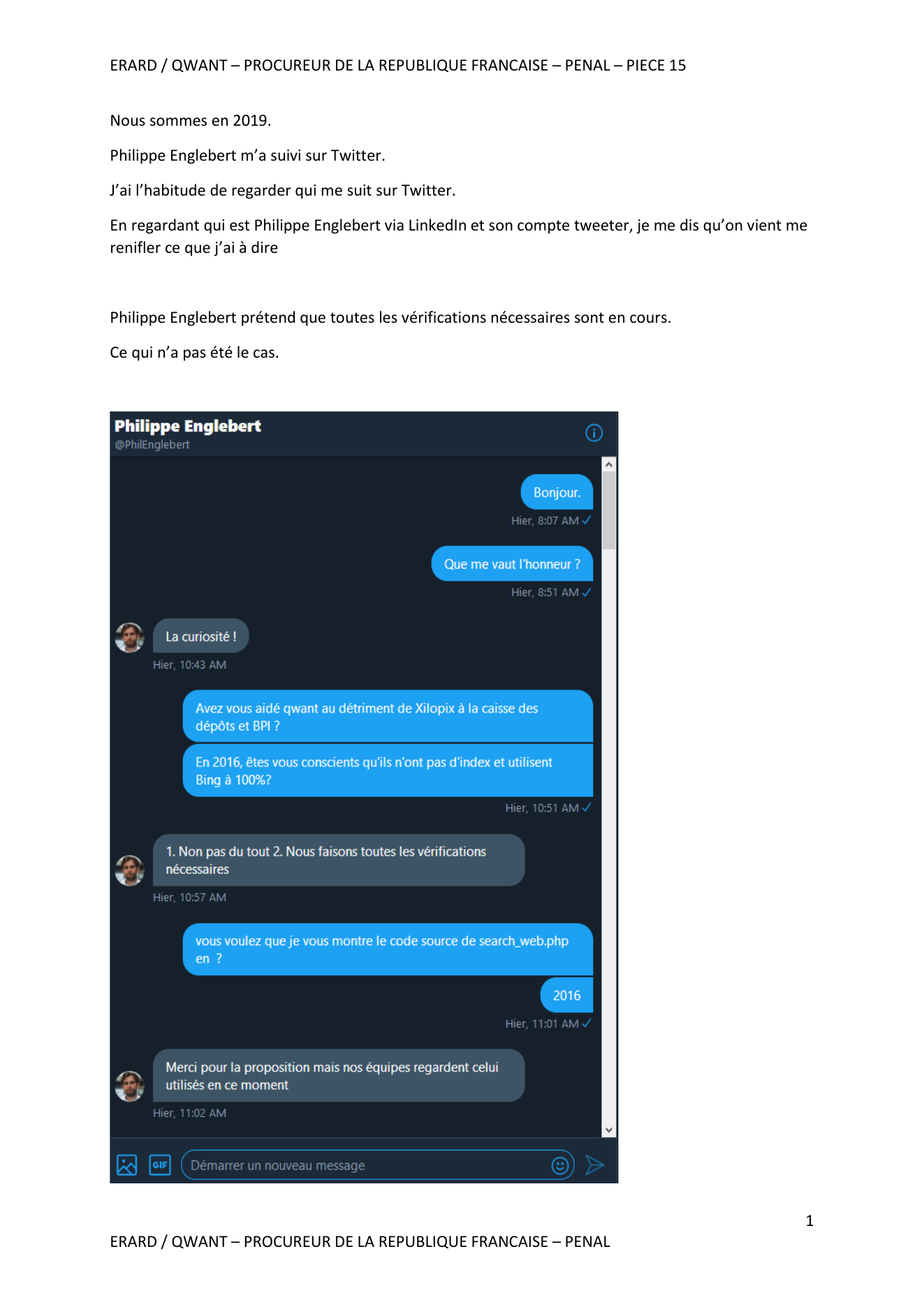 Discussion avec Philippe Englebert - page 1 sur 10