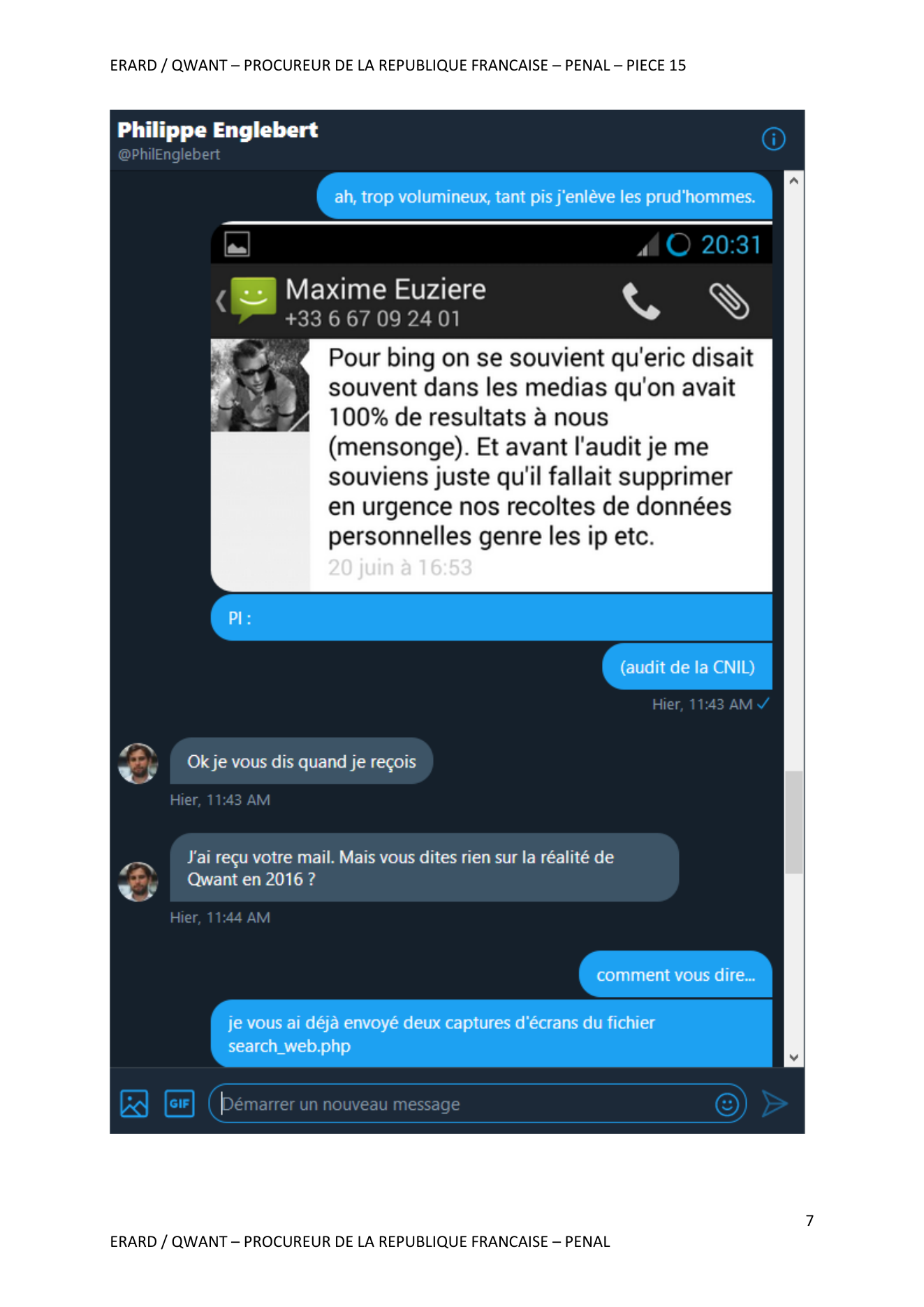 Discussion avec Philippe Englebert - page 7 sur 10