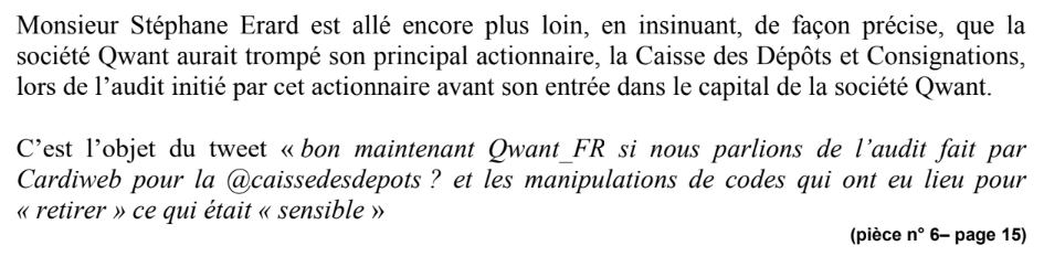 Citation directe audit CDC