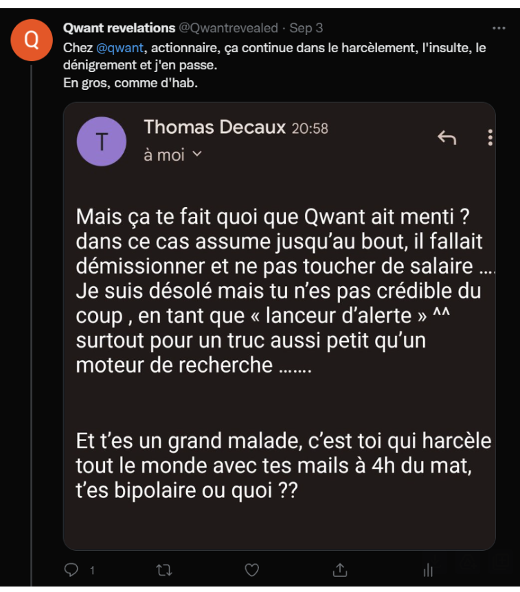 Décaux tweet grand malade